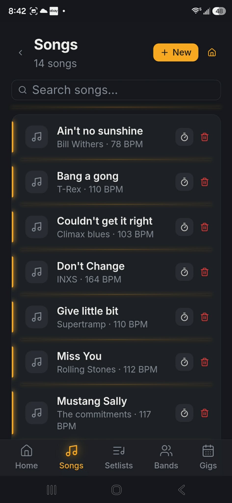 GroovePilot Song Library