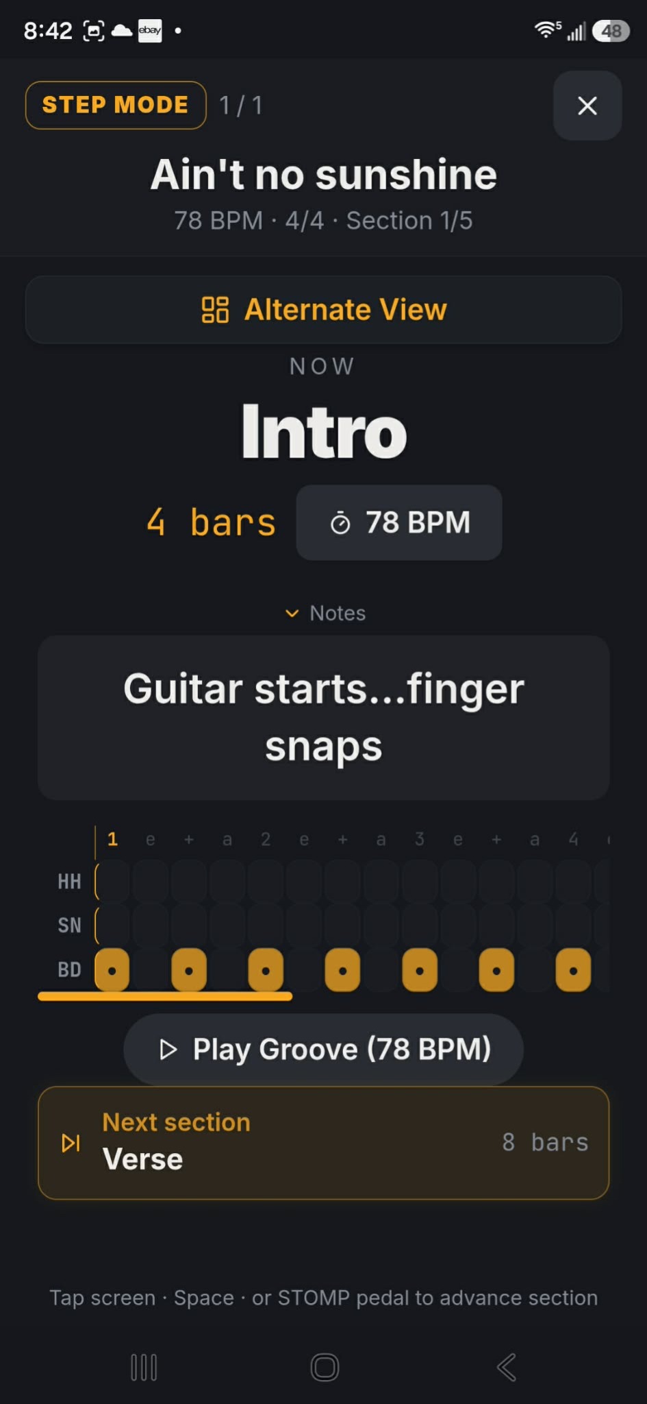 GroovePilot Step Mode